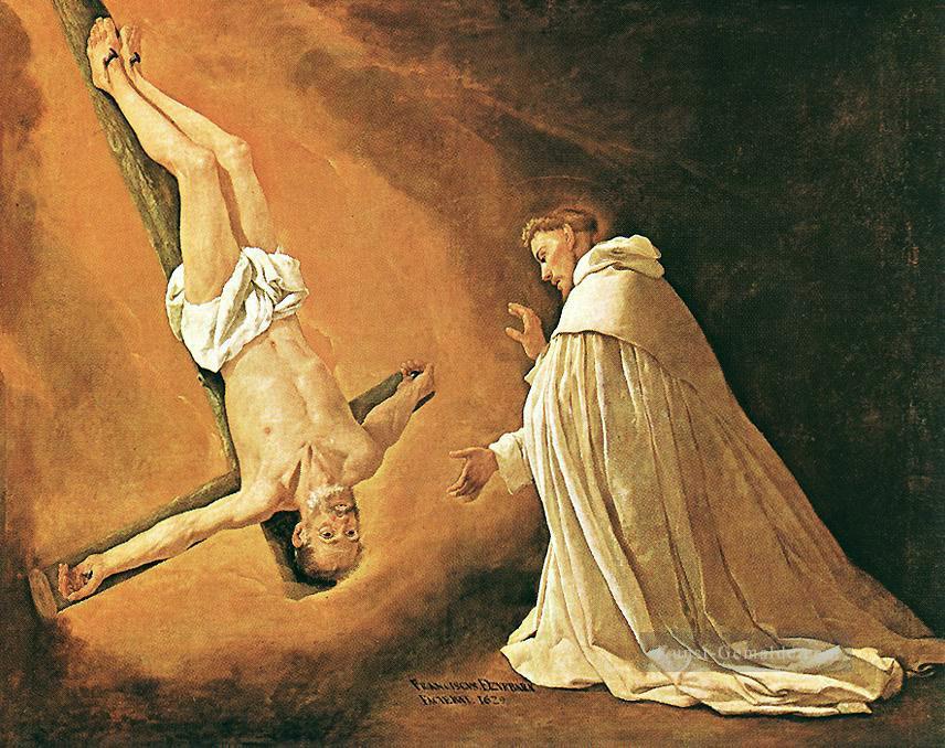 The Apparition von Apostel St Peter nach St Peter von Nolasco Barock Francisco Zurbaron Ölgemälde
